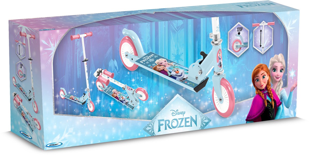 Stempel Disney Frozen 2-Rad Kinderroller faltbarer Roller Frozen