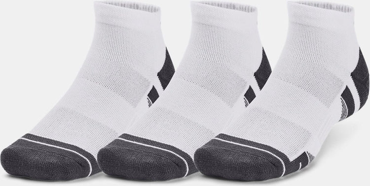 Under Armour UA Performance Tech 3pk Low-Wht Unisex-Sportsocken – Weiß – Jetgrau