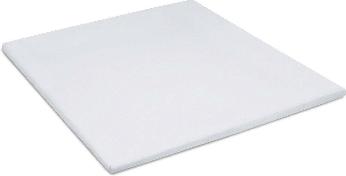 Cinderella Sundays Spannbettlaken – Topper – 100 % Baumwollsatin – 180 x 220 cm – bis 15 cm – hellgrau