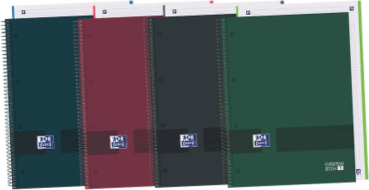 Oxford-Notizbuch, europäisches Buch, schreiben, löschen, blau, A4, 80 Blatt, 5 Stück