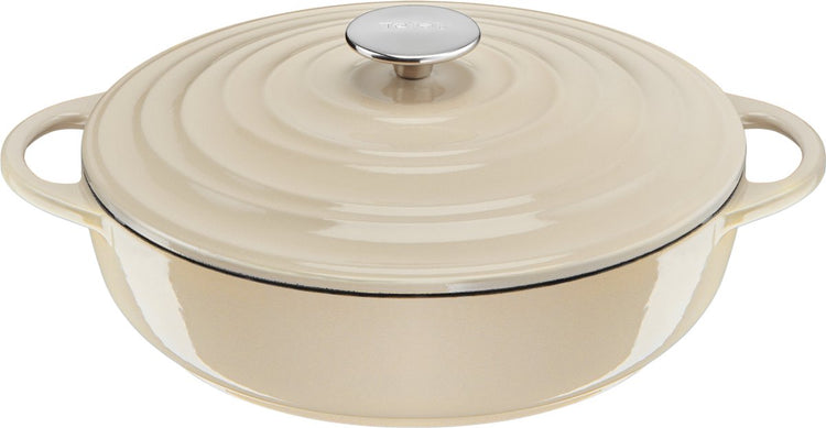 Tefal lov – niedrige Bratpfanne – 3,8 l – ø 28 cm – beige – induktionsgeeignet – Keramikbeschichtung