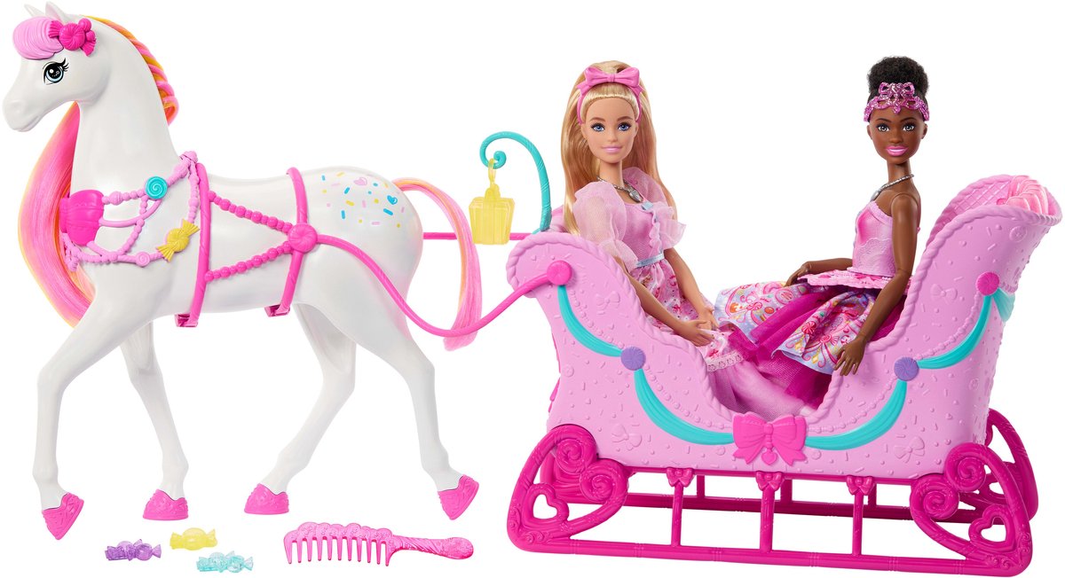 Barbie im Nussknacker-Land der Süßigkeiten – Pferd und Zubehör