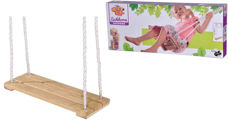 Eichhorn-Schaukel – Outdoor-Spielzeug – Holzschaukel bis 60 kg