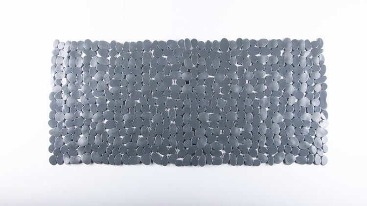 Eisl Badematte – Antirutschmatte – 880 x 400 mm – Steinmotiv – Anthrazitgrau