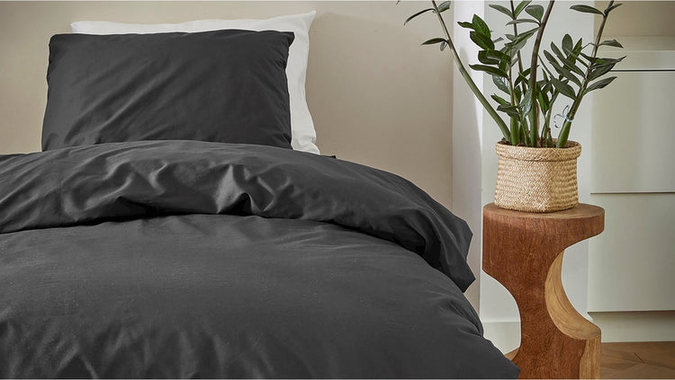 Cinderella-Wochenendbettbezug – 1 Person – Baumwolle – 140 x 200 220 cm – Schwarz