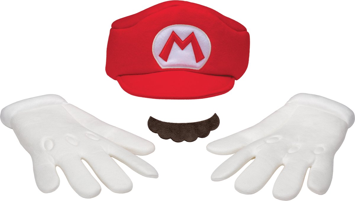 Disguise Nintendo – Super Mario Bros, Mario Elevated Zubehörset für Erwachsene, Größe Einheitsgröße