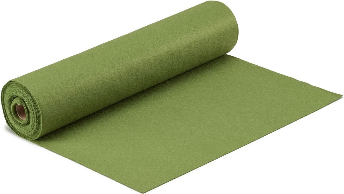 Vaessen Creative Filz auf Rolle – Moosgrün – 1 mm – 45 cm x 5 m