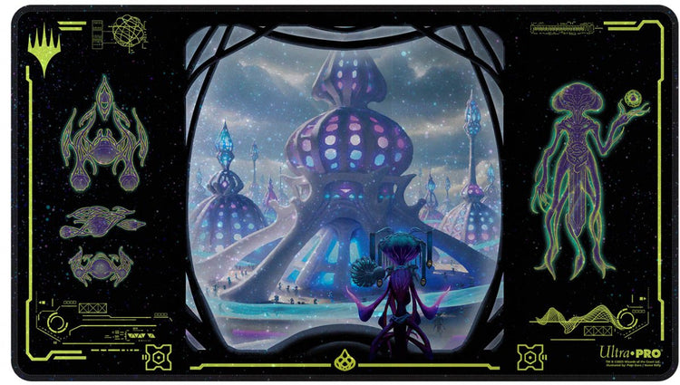 Ultrapro Ultra Pro – Magic: The Gathering – Edge of Eternities – Uthros, Titanic Godcore Holofoil-Spielmatte – Großbritannien