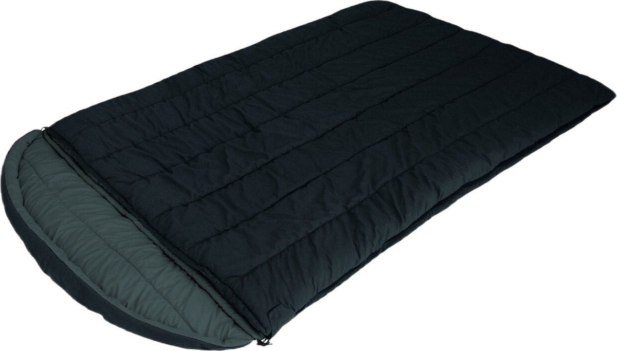 Eurotrail Schlafsack Yucca 2 Personen – Decke – Schwarzgrau