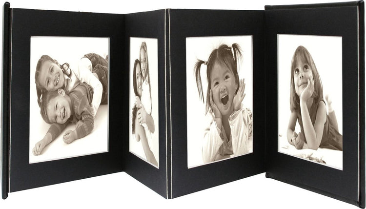 Deknudt-Rahmen a66dc2 8ph – Leporello-Album – Schwarz – 8x Foto 13 x 18 cm