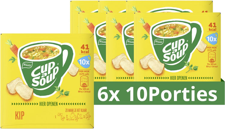Knorr Tasse Suppe - Huhn - ohne Geschmacksverstärker, Farb- und Konservierungsstoffe - 60 Portionen