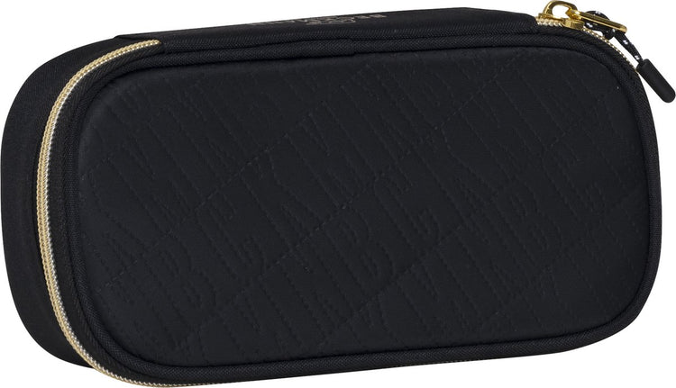 Beckmann Federmäppchen – Sport Junior – oval – leer – Schwarzgold – be-231114a