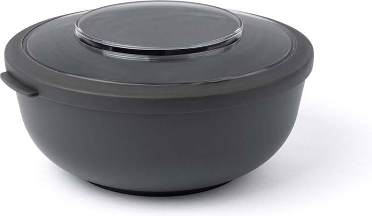 Amuse Tylla Holzkohle 2000 ml – Lunchbox – Lunchbox – Schüssel mit Deckel – perfekt verschließbarer Frischhaltebehälter – Salatbox für unterwegs – BPA-frei – Schwarz