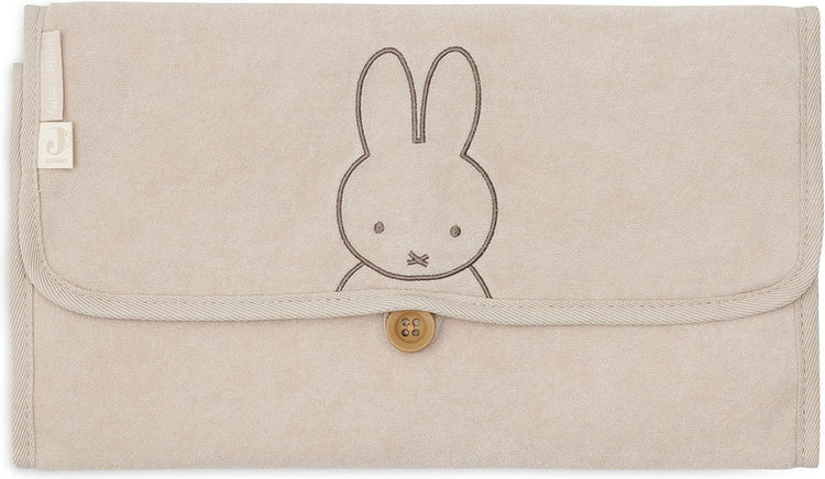 Jollein x Miffy Wickelauflage Frottee Miffy – Nougat