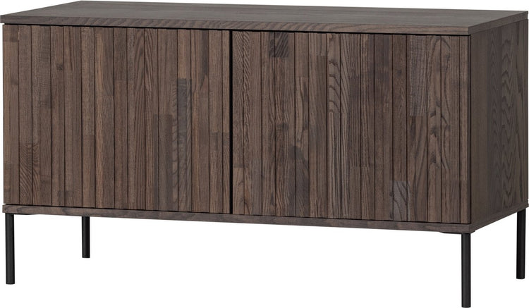Woood neuer TV-Schrank mit Gravur – Esche – Espresso – 56 x 100 x 44 cm