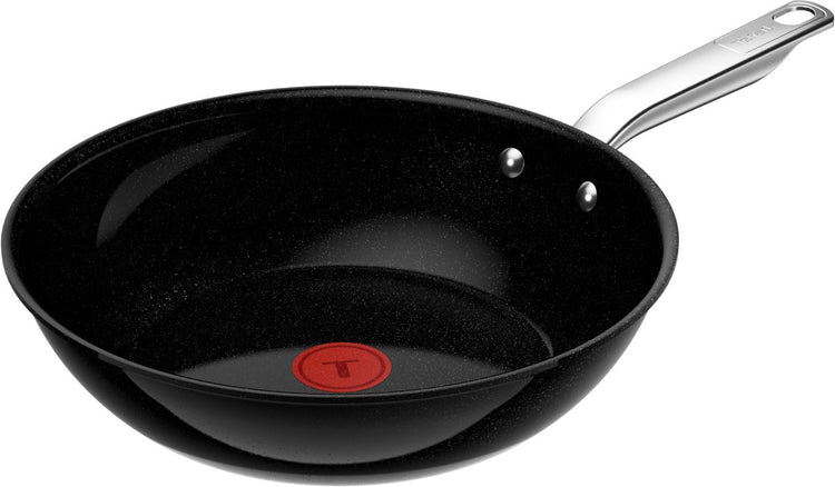 Tefal Experience Ceram – Keramik-Wok-Pfanne – ø28 cm – Fusion-Kern – PFAS-frei – induktionsgeeignet – für die Verwendung mit Metallspateln geeignet