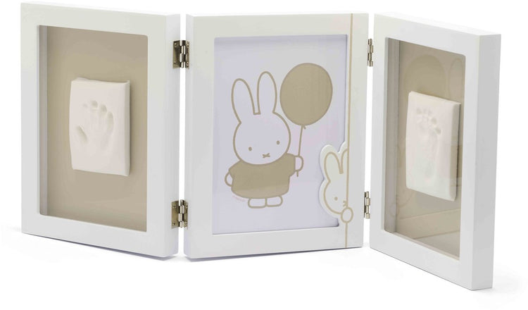 Dooky® Dooky x Miffy Dreifachrahmen groß – 2D-Baby-Hand-Fußabdruck-Rahmen – persönliches Mutterschaftsgeschenk