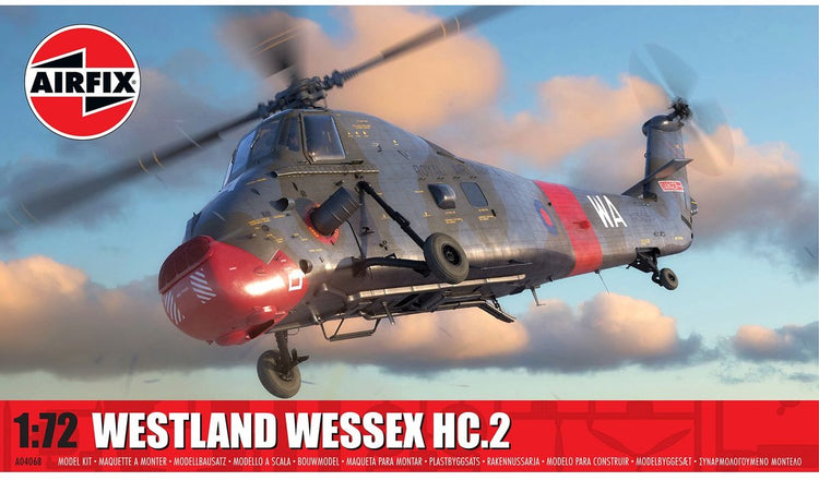 Airfix-Modellbausatz Militärfahrzeuge – 04068 Westland Wessex HC.2 – Sikorsky S-58 – britischer Hubschrauber aus Kunststoff – 1:72 – Modellbau