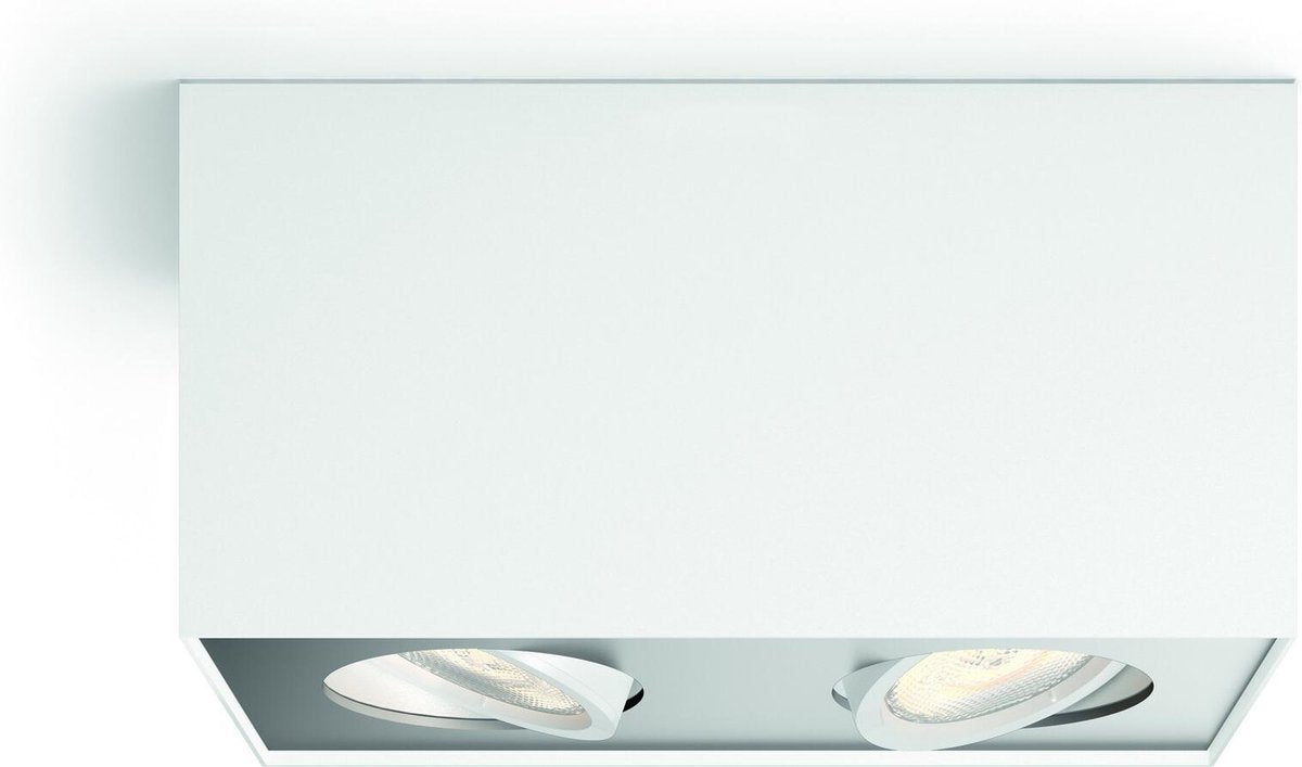 Philips LED Philips Box Aufbaustrahler – 2-flammig – Weiß