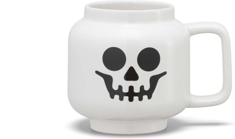 Lego - Keramikbecher Kopf Skelett 530 ml - Keramik - Weiß