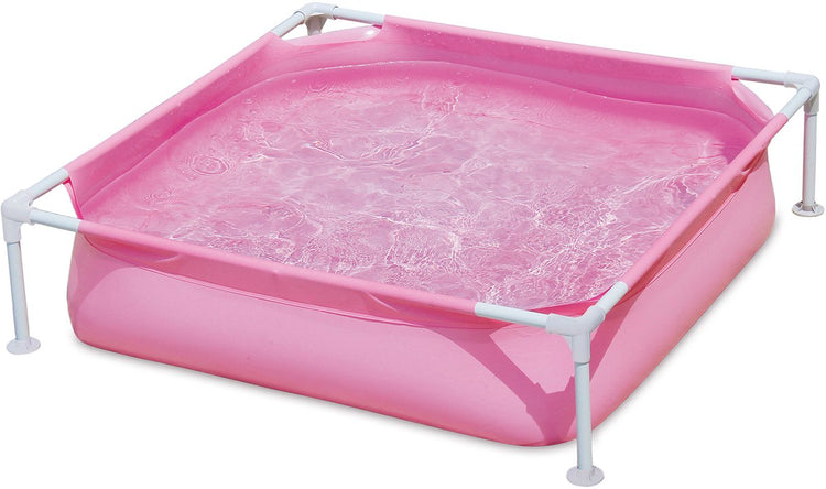Sommerwellen Schwimmbad kleiner Rahmen 122 x 122 x 30 cm Pink
