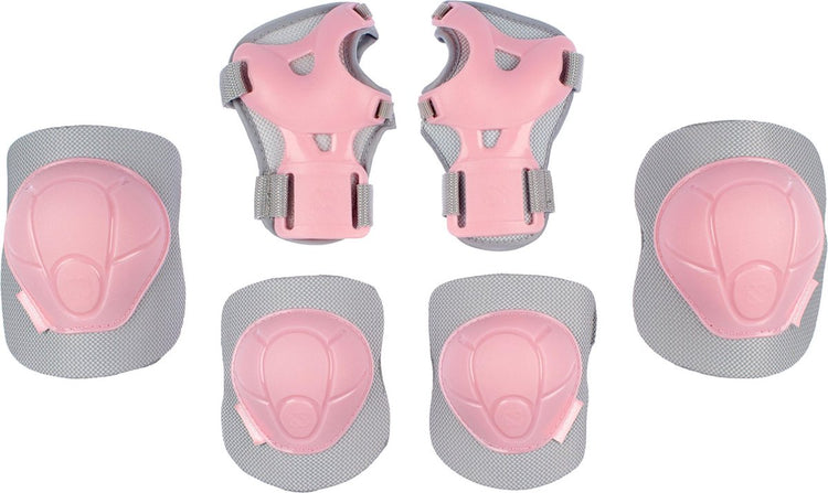 Nijdam Schlittschuhschutzset Kinder - Betonrosa - Rosagrau - m