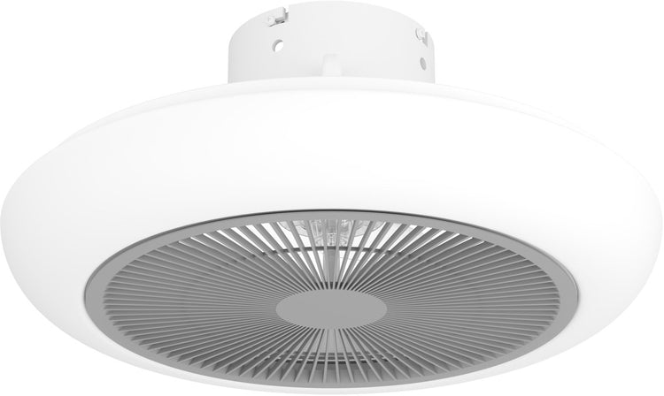 Eglo Sayulita Deckenleuchte mit Ventilator – 45,5 cm – AC längere Lebensdauer – weiß|grau – dimmbar – 3 Positionen