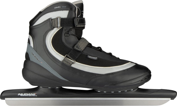 Nijdam Speed Skate XXL Pro-Line - Softboot - Schwarz Silbergrau - Größe 50