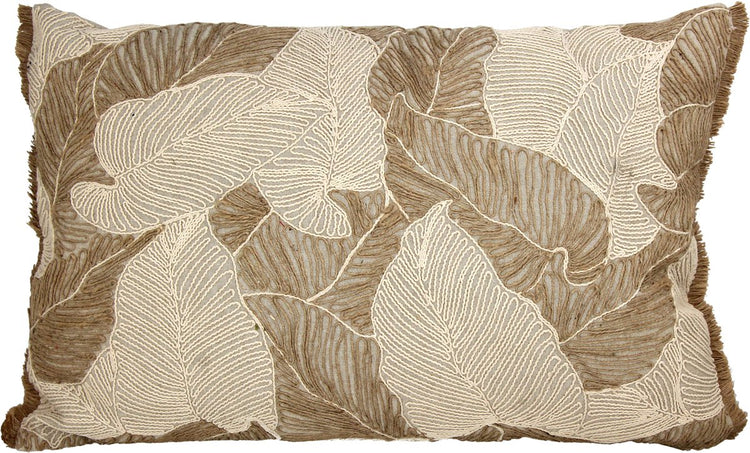 Kissen aus der HD-Kollektion, Palmblatt-Baumwolle, natur, 40 x 60 cm