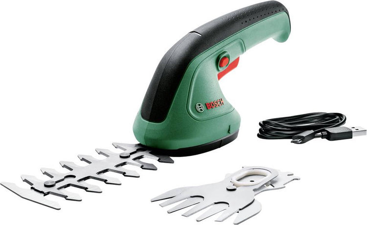 Bosch Easyshear Rasentrimmer – Strauchscherenmesser (12 cm) – Grasscherenmesser (8 cm)