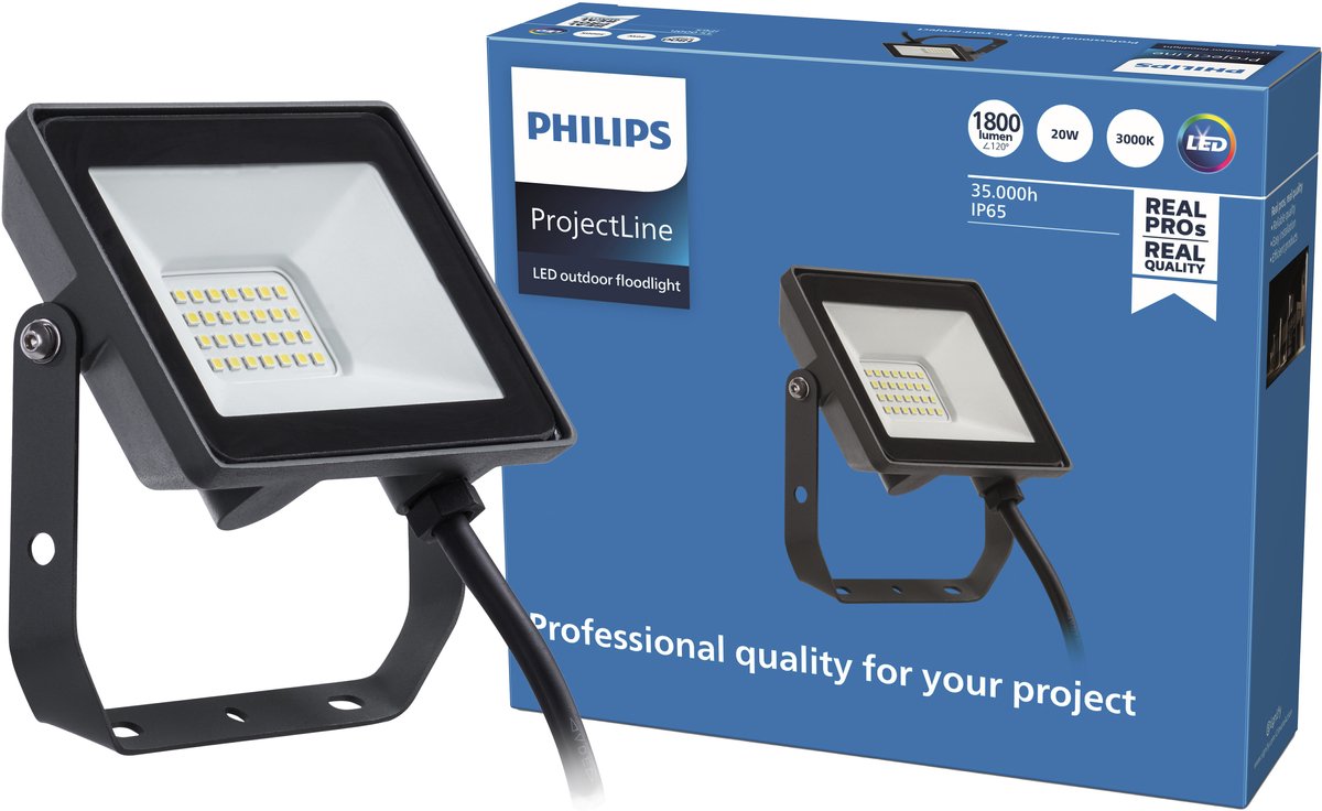 Philips LED Philips Projectline Strahler – 20 W – warmweißes Licht