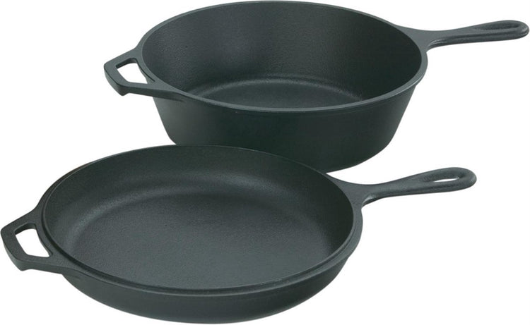 Lodge Logic Kombikocher – ø26 cm – 2 Teile – Schwarz