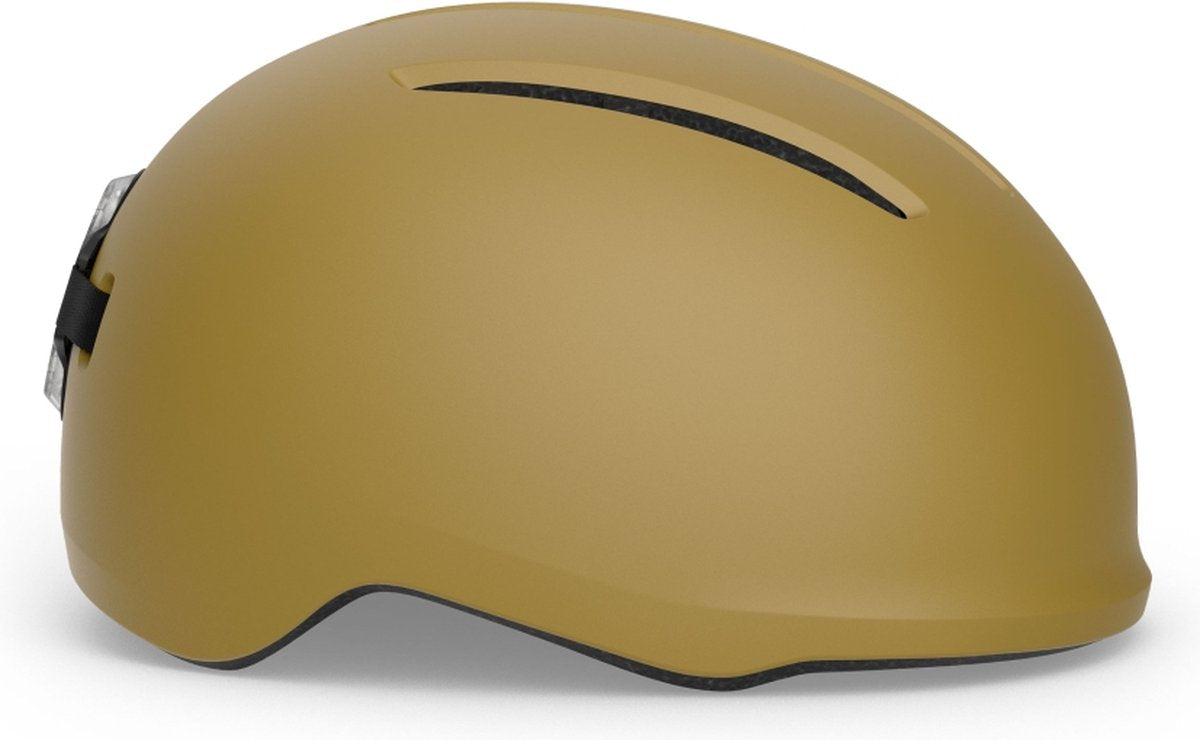 With vibe Fahrradhelm Herren Damen – Fahrradhelm E-Bike Erwachsene – Elektrofahrrad – Citybike – Größe L (58-61 cm) – mandelmatt (braun)