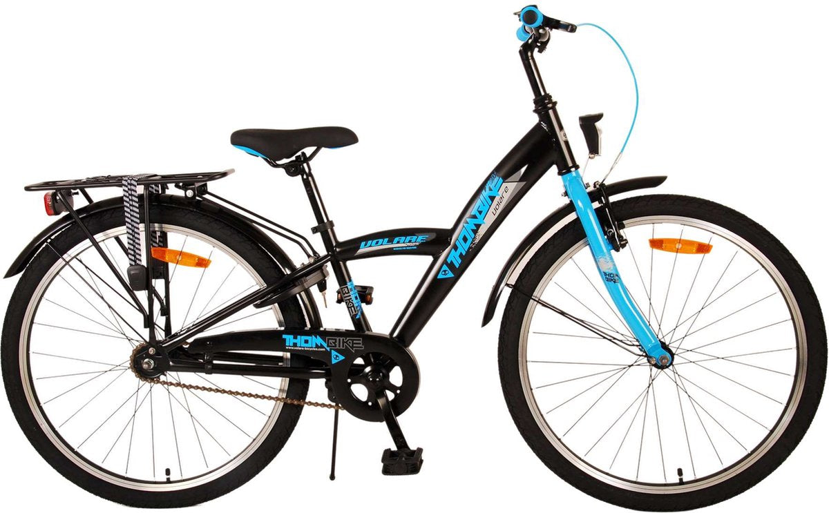 Volare Thombike Kinderbike - Jungen - 24 Zoll - schwarzblau