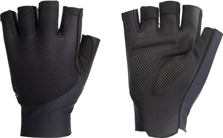 BBB Cycling Pave 2.0 – Fahrradhandschuhe Sommer – 15–25 °C – mittlere Polsterung – bequemes und atmungsaktives Material – Fahrradhandschuhe Herren Damen – Schwarz – Größe M – BBW-74