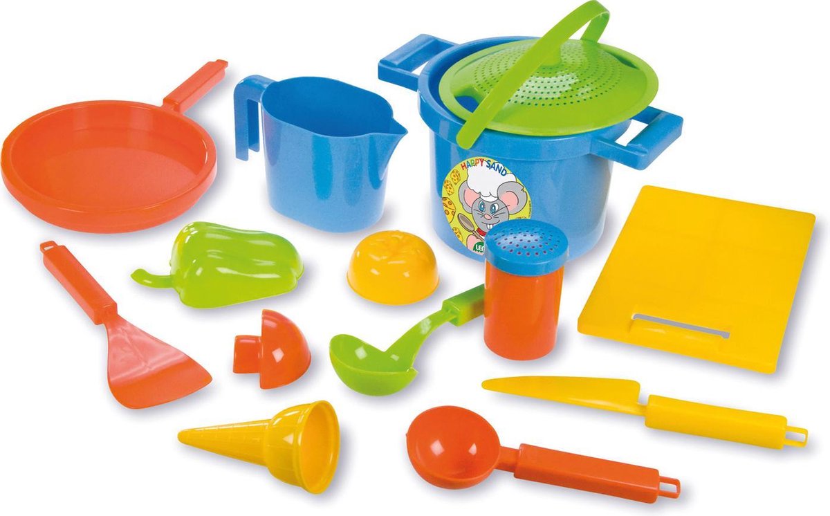Lena Sandkasten-Spielset Happy Sand 14-teilig