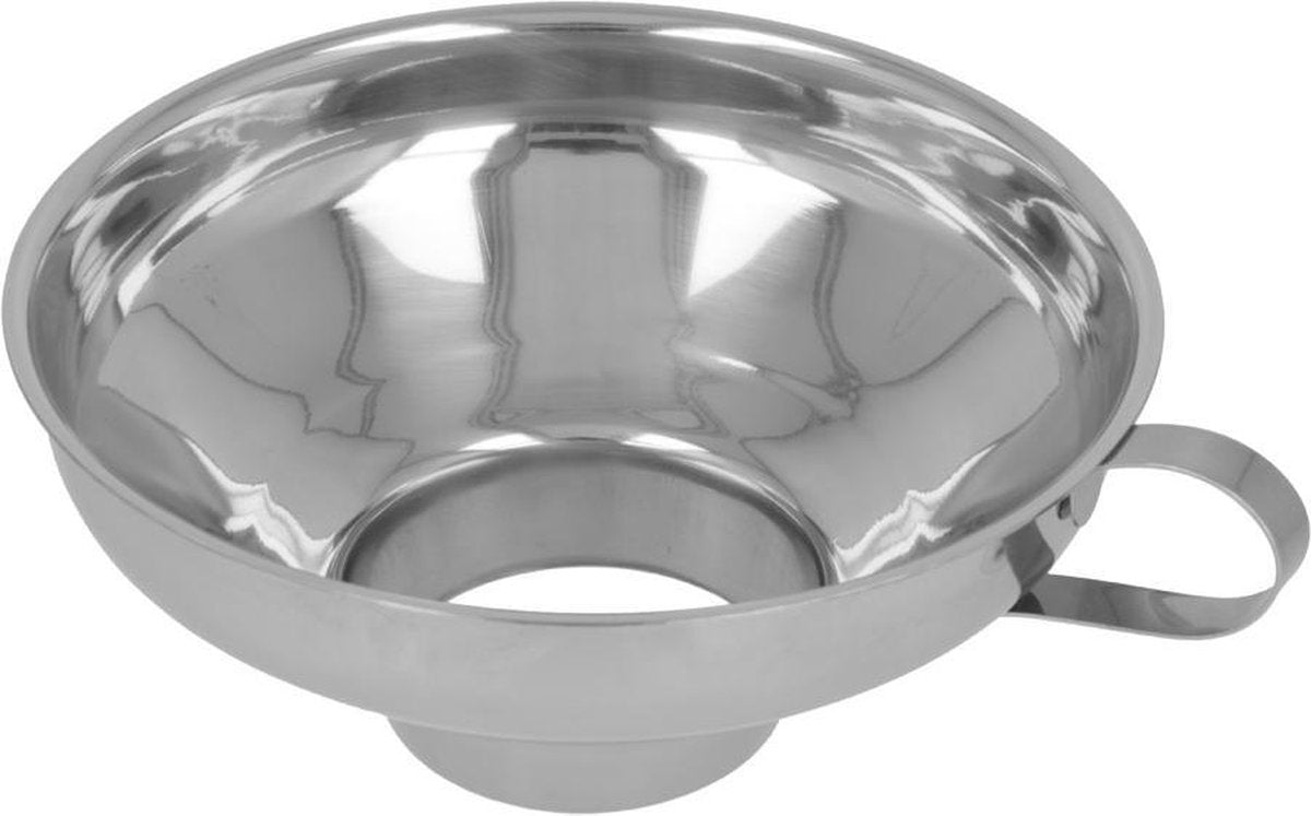 Metaltex - Trichter - 14,5 cm - Edelstahl - Silber - mit Griff