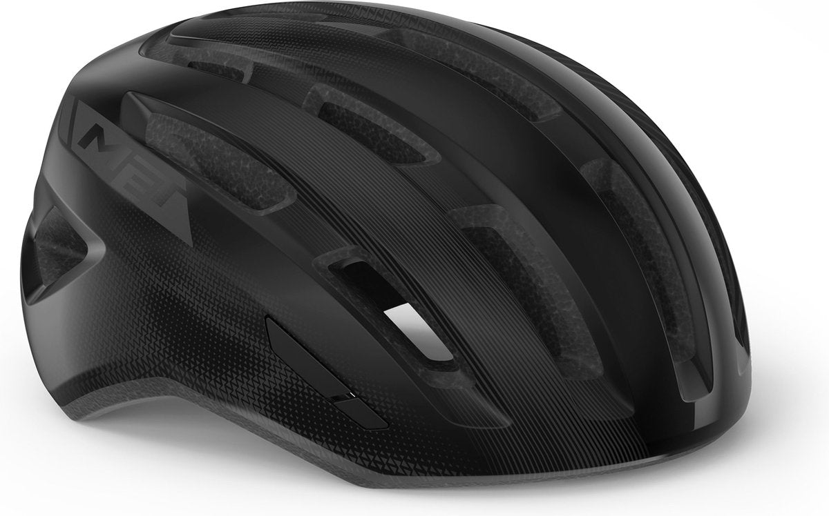 With Miles Mips Fahrradhelm Herren Damen – Fahrradhelm Citybike Erwachsene – E-Bike – Trekking – Größe M L (58–61 cm) – Schwarz glänzend (Schwarz)