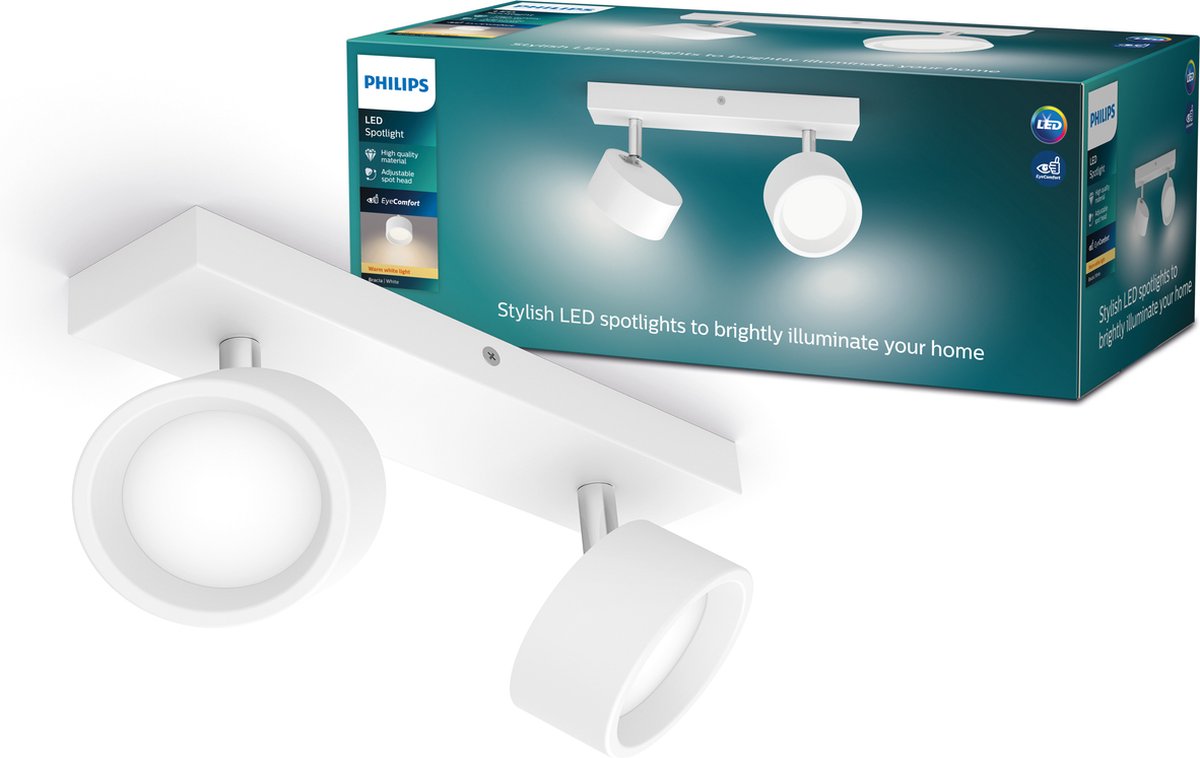 Philips LED Philips Bracia Bar weiß 27k 2x5,5w 27k