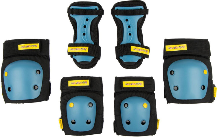 Nijdam Schlittschuhschutzset Junior - Gamekeeper - Schwarz Blau - M