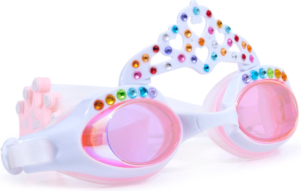 Bling2o Schwimmbrille Kinder - Prinzessinnenkrone - Taucherbrille - Antibeschlag - UV-Schutz - Pink