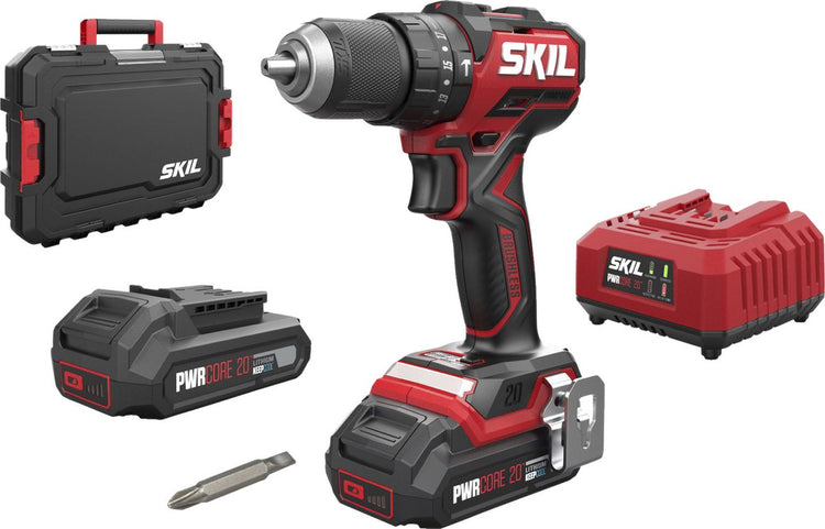 Skil - 3075hc - Schlagbohrmaschine - bürstenlos, inkl. 2 Akkus 2,0 Ah + Schnellladegerät