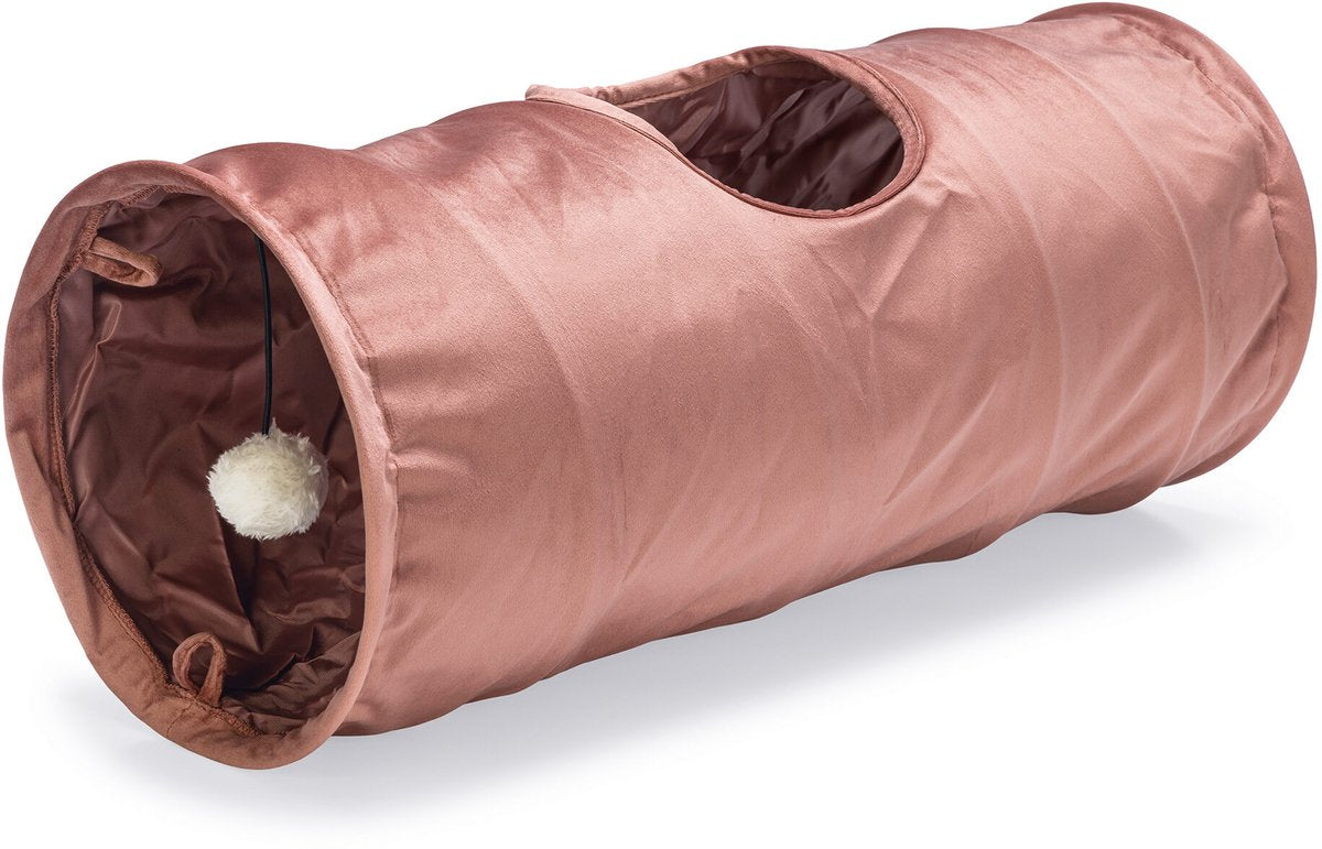 Entworfen von Lotte Cat Tunnel Cylla – Katzenspielzeug – Rosa – 65 x 25 x 25 cm