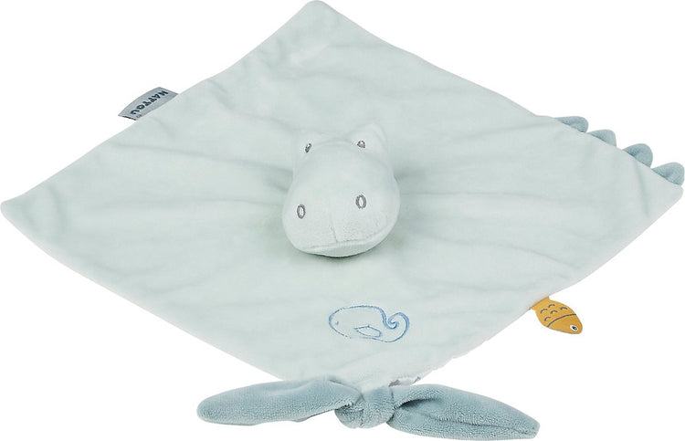 Nattou Kuscheltuch-Doudou – Krokodil – Romeo, Jules und Sally – 27 x 27 cm – hellgrün