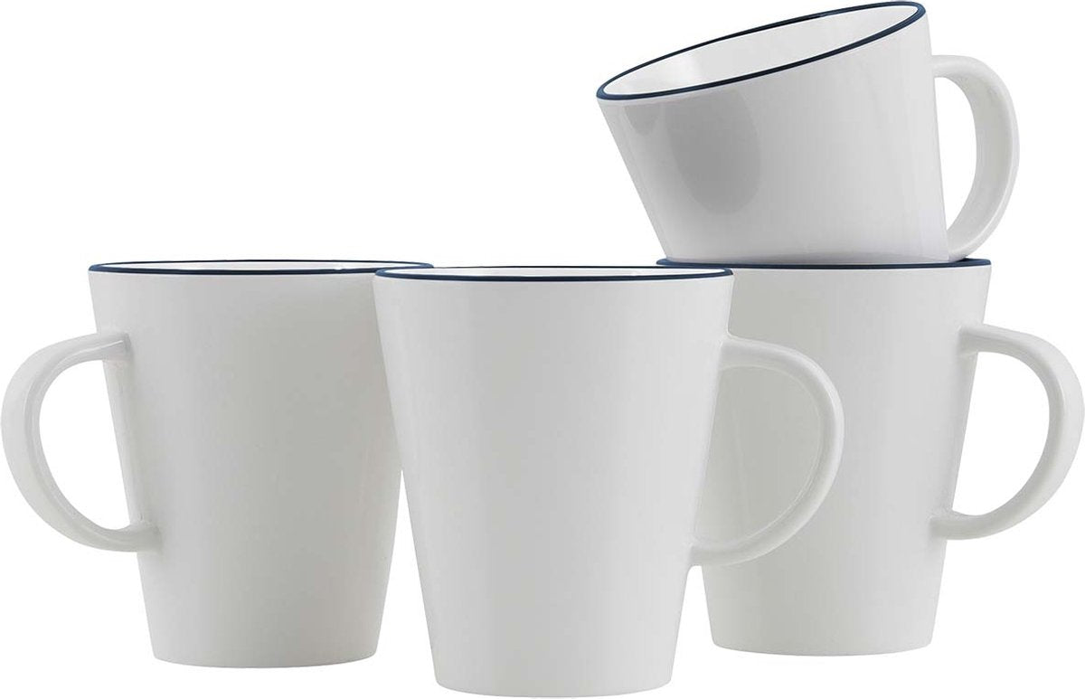 Gimex - Linea Line - Becher - Blau - 4 Stück