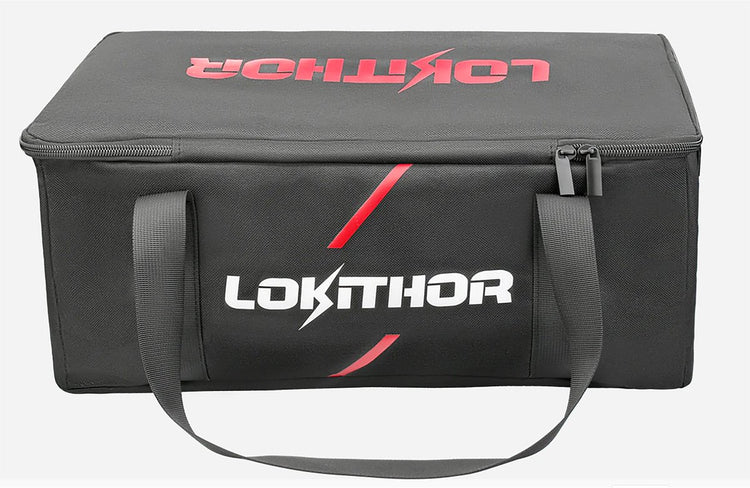 Lokithor Aufbewahrungstasche AW401 Starthilfe – Fächer in der Tasche – Griff-Schultergurt – langlebig, verschleißfest – weiches Innenfutter