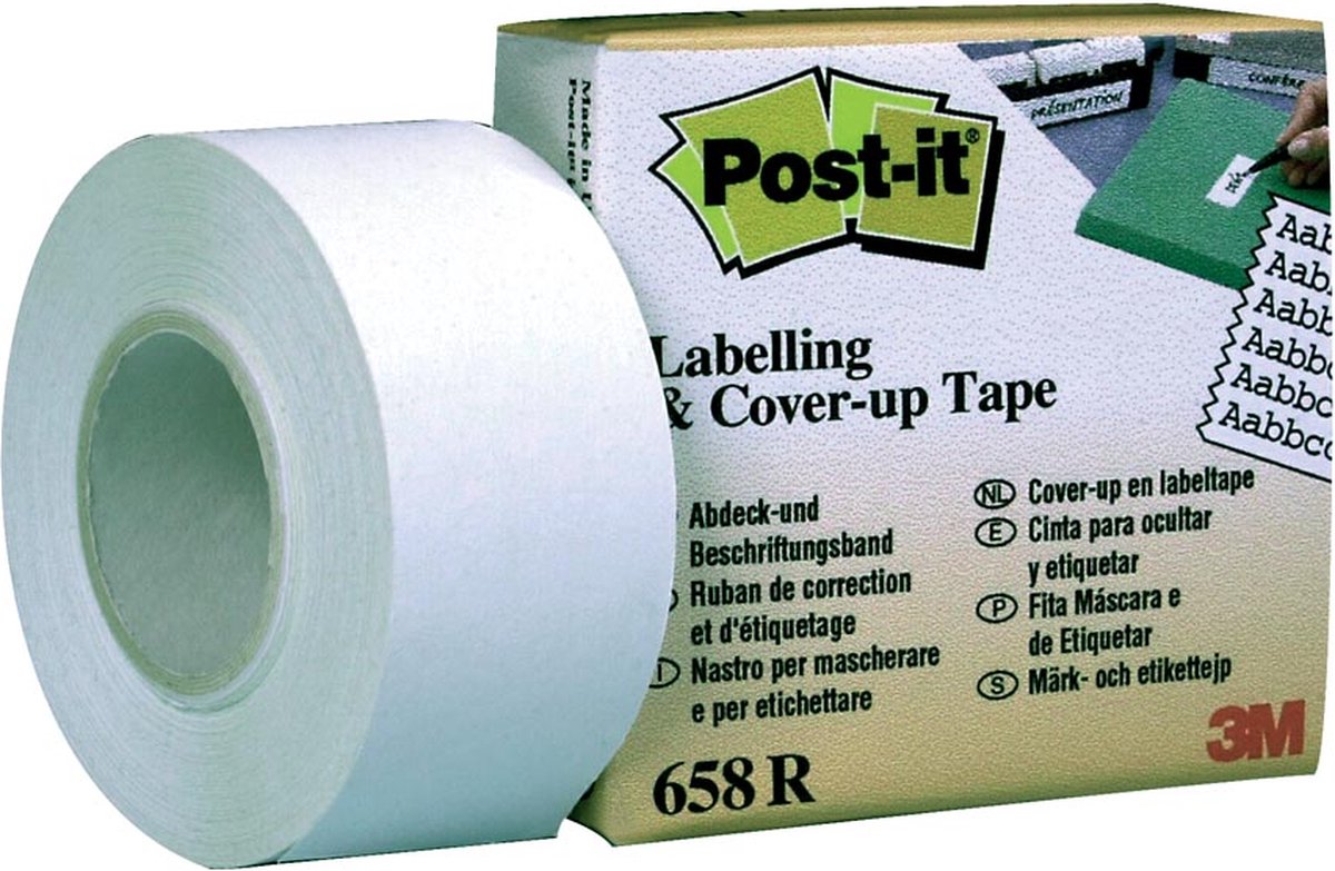 3 m Post-it® Etikettenkorrekturband, Spender, 25,4 mm x 17,7 m