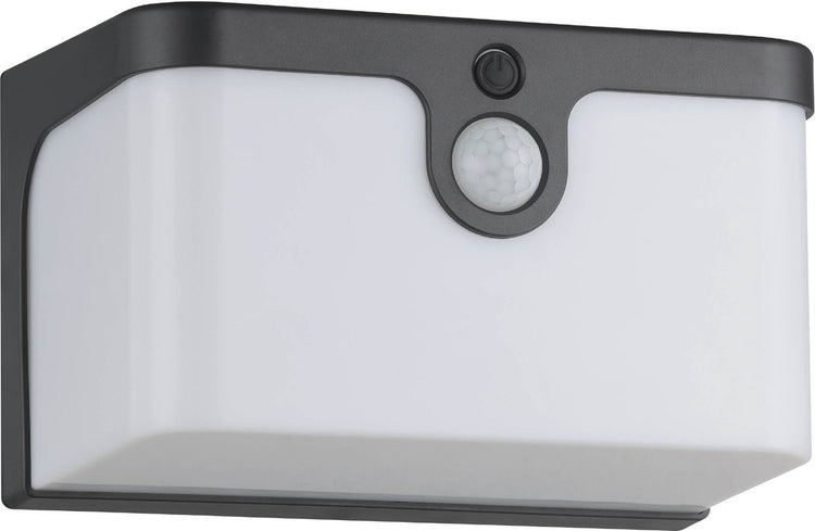 Eglo croara Solar-Außenwandleuchte – Solarenergie – LED – 15 cm – Anthrazitweiß