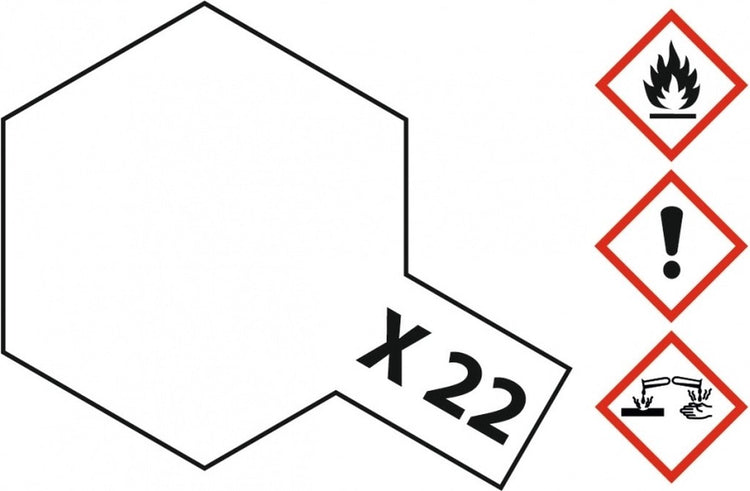 Tamiya Hobbyfarbe Acrylfarbe – X-22 Klarlack – Glanz – Acryl – 23 ml Farbdose – 23 ml