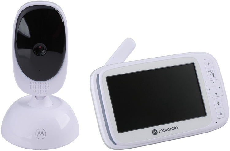 Motorola Kinderzimmer-Babyphone mit Kamera – Babyphone VM75 – Babykamera mit Farbdisplay, Zwei-Wege-Kommunikation, Schlafliedern und Infrarot-Nachtsicht – 300 m Reichweite